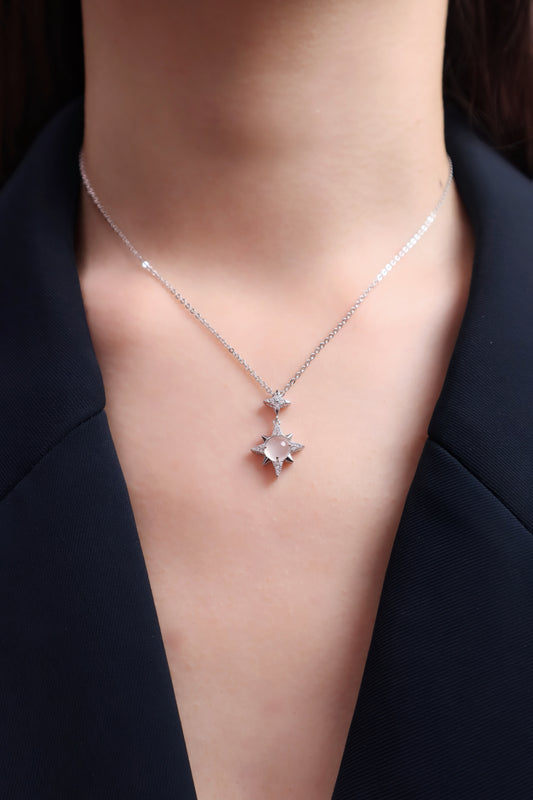 Gypsophila clavicle chain, gilded