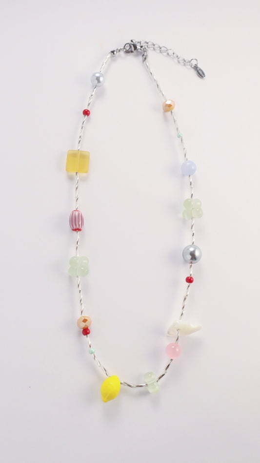 "Artisan Lemon Blossom Cluster Chain"